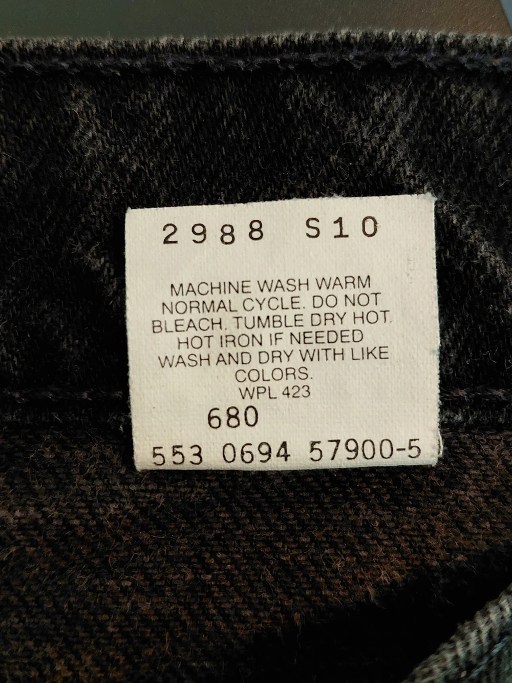 Levi's Men's Relaxed Fit Black Denim Jeans #2394